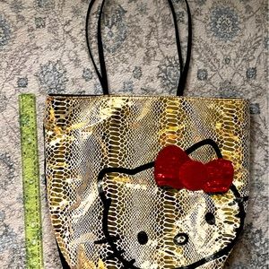 Sanrio Hello Kitty tote. Chrome design, great condition!